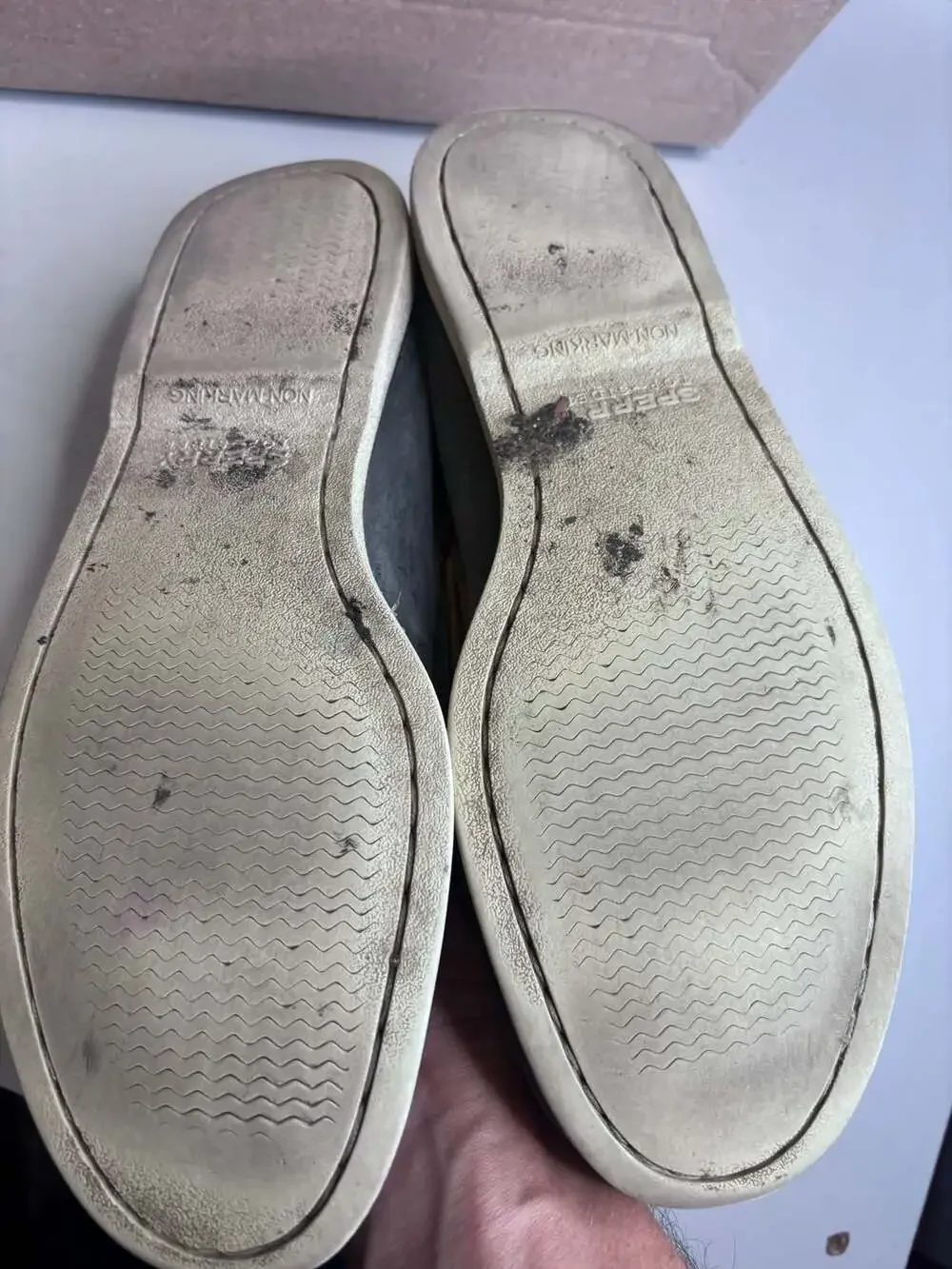 Sperry Men's Gold Cup Authentic Original Boat Shoe in Navy/White  size 10